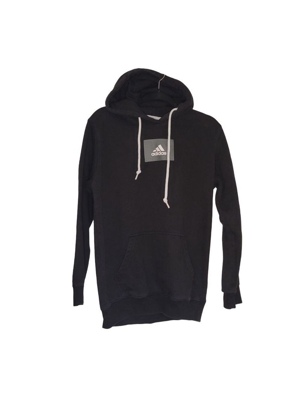 Men's Adidas Black Hoodie L with White Logo